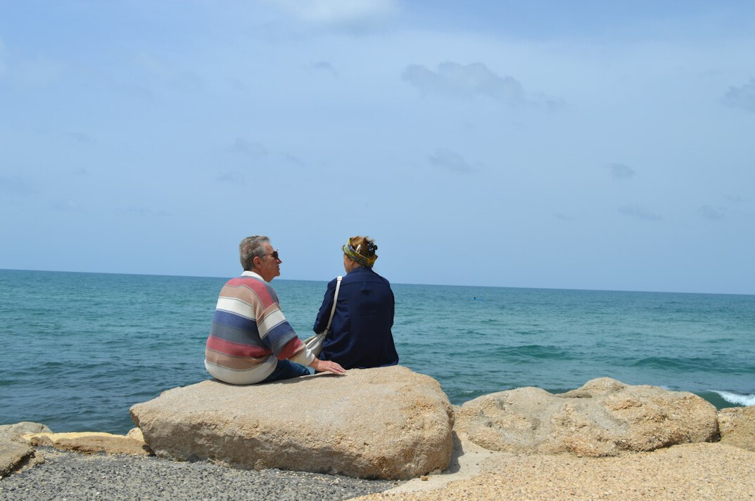 retired couple relaxing