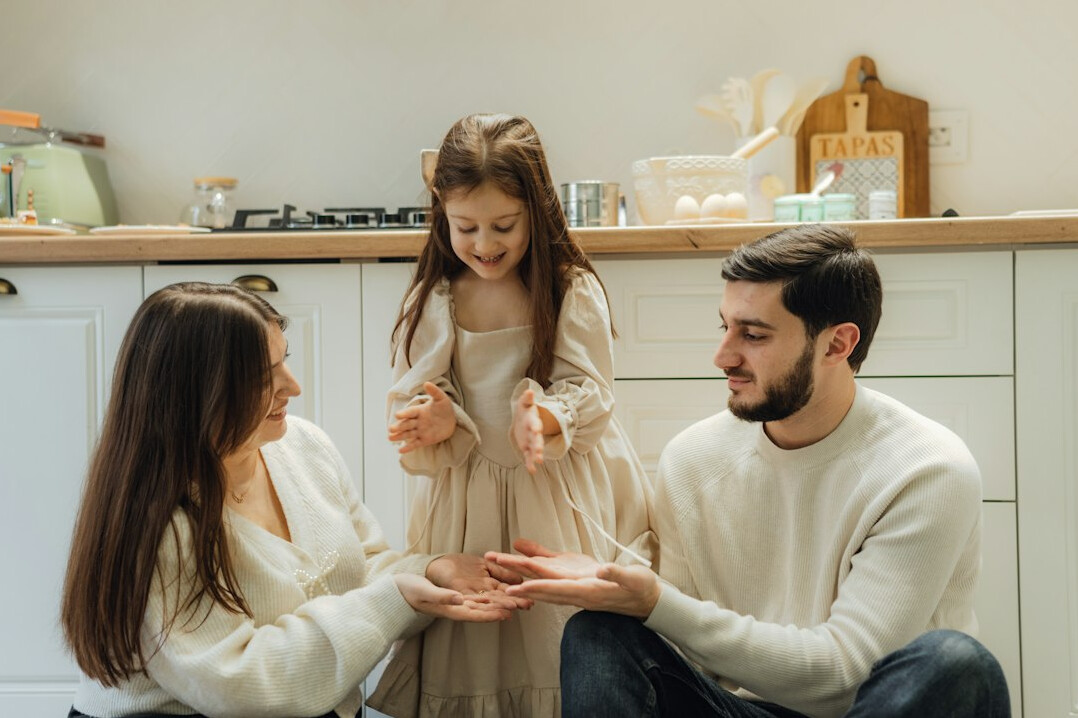 family discussing insurance