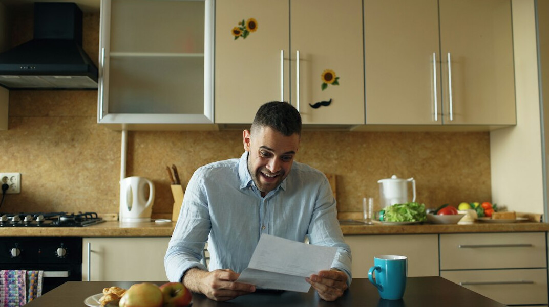 person reviewing insurance documents